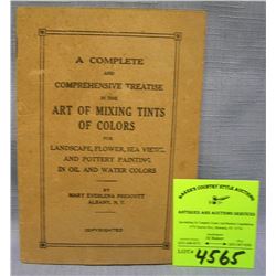 Early paint company instructional mixing booklet