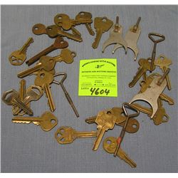 Collection of antique and vintage keys