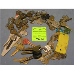 Collection of antique and vintage keys