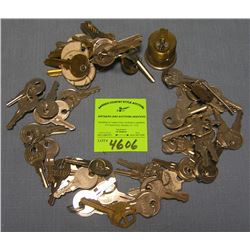 Collection of antique and vintage keys