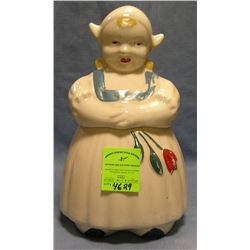 Dutch girl vintage cookie jar