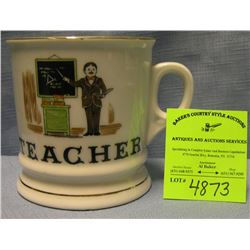 Vintage shaving mug titled teacher