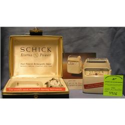 Vintage Schick Eterna power rechargeable shaving kit