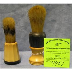 Pair of antique shaving brushes