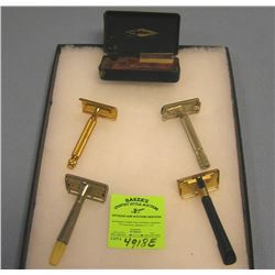 Collection of single edge and double edge shaving