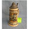 Image 1 : Vintage German Beer stein with pewter lid