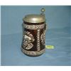 Image 1 : Vintage beer stein with 3 historical figures