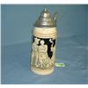 Image 1 : Vintage German beer stein features a couple on front