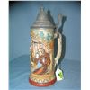 Image 2 : Early German beer stein with pewter lid