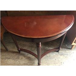 CLASSIC 1/2 MOON SIDE TABLE WITH CHERRY FINISH