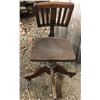 Image 1 : ANTIQUE OAK OFFICE CHAIR