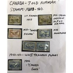 GR OF 7, 1928 - 1946 AIRMAIL STAMPS