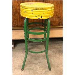 VINTAGE TIN WORK STOOL