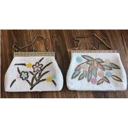 GR OF 2 VINTAGE BEAUTIFULLY BEADED EVENING BAGS
