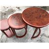 Image 1 : NESTING TABLE SET WITH BIRDSEYE TOP