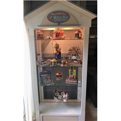 APPROX 6' ILLUMINATE CABINET HOUSING CIRCUS FIGURINES