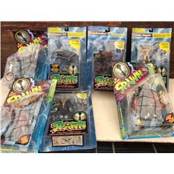 GR OF 7, VINTAGE SPAWN ACTION FIGURES - AS NEW