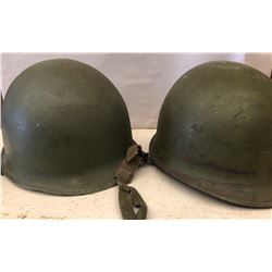 GR OF 2 MILITARY HELMETS