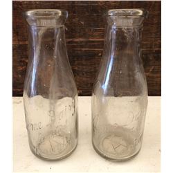 GR OF 2 ACME DAIRY BOTTLES - TORONTO