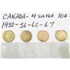 Image 3 : GR OF 6, 1952 - 1966 CDN 5 CENTS AND 1950 - 1967 CDN 10 CENTS