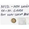 Image 2 : 1929 NEWFOUNDLAND SILVER 5 CENTS