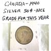 Image 10 : GR OF 7, 1940 - 1966 CDN 50 CENT PIECES