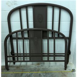 ANTIQUE DOUBLE IRON BED FRAME