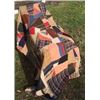Image 1 : CIRCA 1880 EMBROIDERED CRAZY QUILT