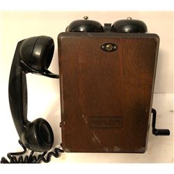 ANTIQUE NORTHERN ELECTRIC WALL PHONE