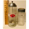 Image 1 : GR OF 2, COCA-COLA STRAW HOLDER & 1933 BLUE RIBBON COFFEE JAR