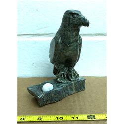 SIGNED NATIVE SOAPSTONE ART - EAGLE