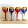 Image 1 : GR OF 4, MURANO ITALIAN CRYSTAL GLASSES