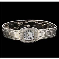 Geneve 14KT White Gold Diamond Ladies Watch