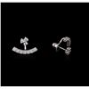 Image 2 : 0.91 ctw Diamond Earrings - 14KT White Gold