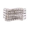 Image 2 : 0.70 ctw Diamond Ring - 18KT White Gold