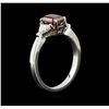 Image 3 : 1.59 ctw Fancy Orange Diamond Ring - 14KT White Gold