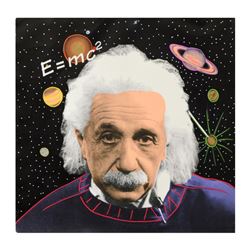 Einstein by Steve Kaufman (1960-2010)