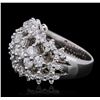 Image 1 : 14KT White Gold 2.67 ctw Diamond Ring