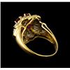Image 3 : 1.35 ctw Ruby and Diamond Ring - 18KT Yellow Gold