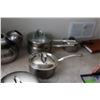 Image 11 : Assortment of Stainless Steel Pots & Pans A
