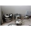 Image 12 : Assortment of Stainless Steel Pots & Pans A