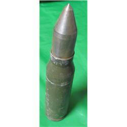 BRADLEY FIGHTING VEHICLE SHELL (25MM) *WITH DUMMY PROJECTILE-GREAT MILITARY COLLECTIBLE)
