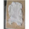 Image 4 : 2 WHITE RABBIT PELTS (15" X 10"---16" X 11")