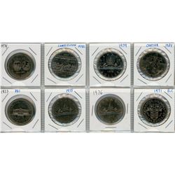 LOT OF 8-ONE DOLLAR COINS (ASSORTED YEARS-1971-1984)