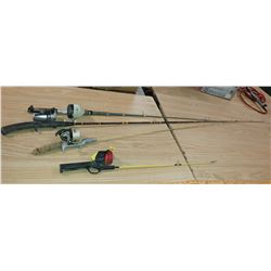 LOT OF FOUR FISHING RODS (VARIOUS LENGTHS)