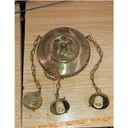 TWO HANGING LIGHT FIXTURES