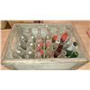 Image 2 : LOT OF ASSORTED BOTTLES IN A WOODEN CRATE
