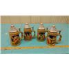 Image 1 : LOT OF FOUR BEER STEINS