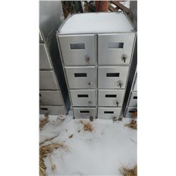 KEYED MAILBOXES (12" X 14" X 22")