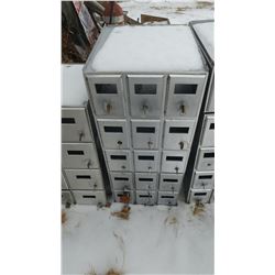 KEYED MAILBOXES (12" X 14" X 28")
